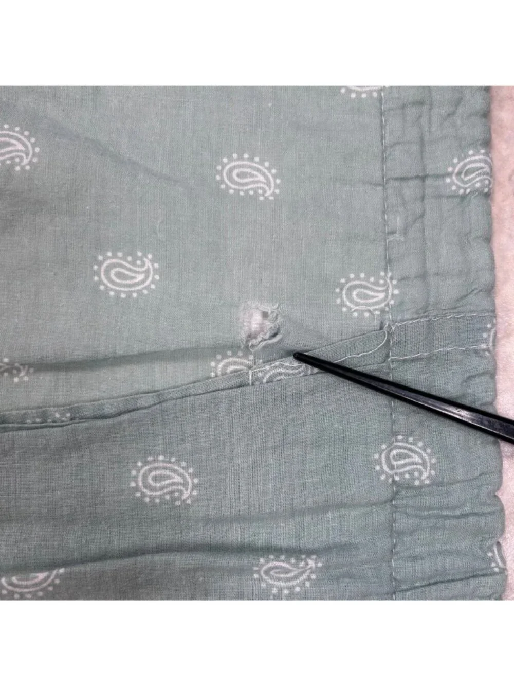 Amrapur Overseas Penelope Peacock Pillow Quilted Shams Green Country Cottage Coa